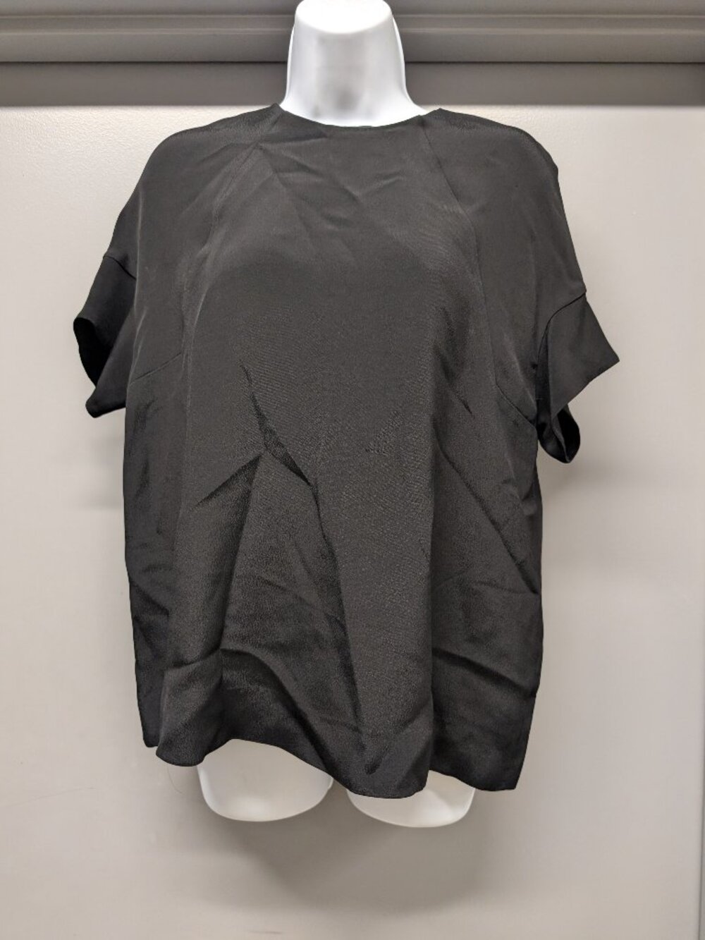 COS Black Short Sleeve Blouse